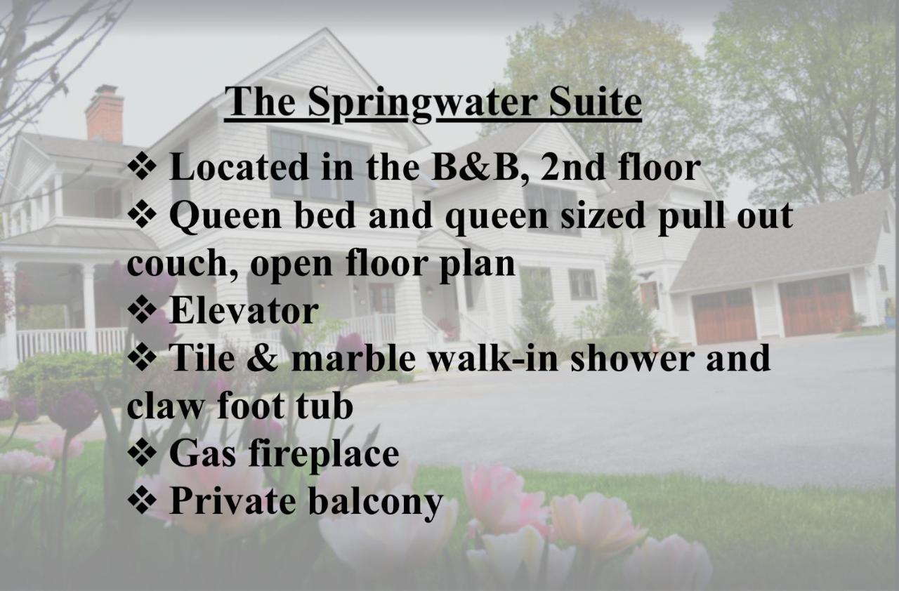 The Springwater Bed And Breakfast 萨拉托加斯普林斯 外观 照片